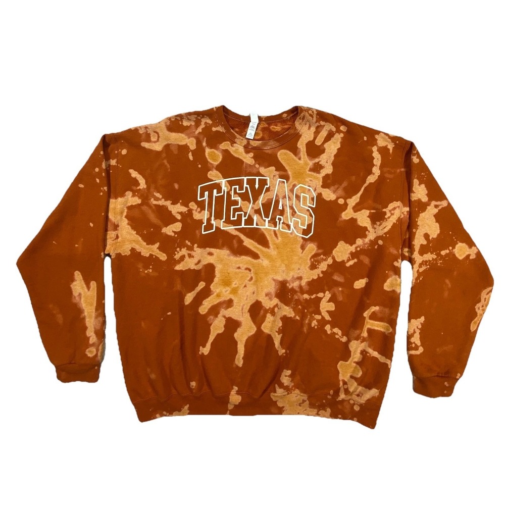 Texas Longhorns Sweatshirt Mens Adult‎ 2XL Orange Jerzees NuBlend Football NCAA